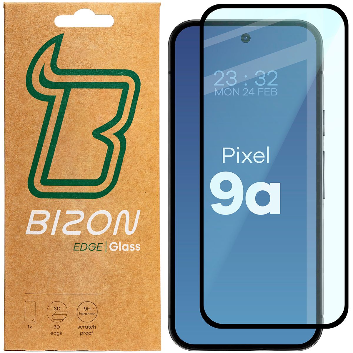 Szkło hartowane Bizon Glass Edge dla Google Pixel 9a